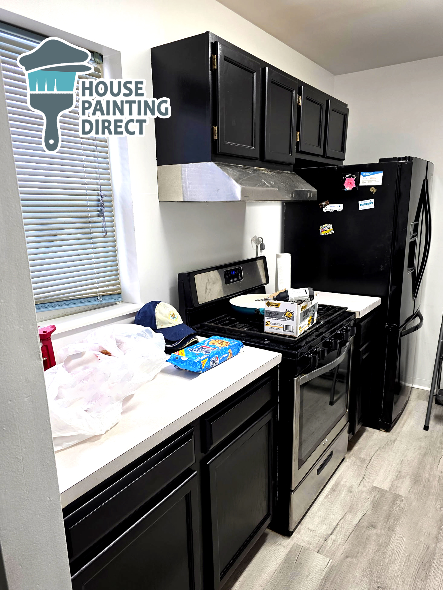 Kitchen Cabinet Painting Wilkes-barre House Painter Residential Painting PA fridge