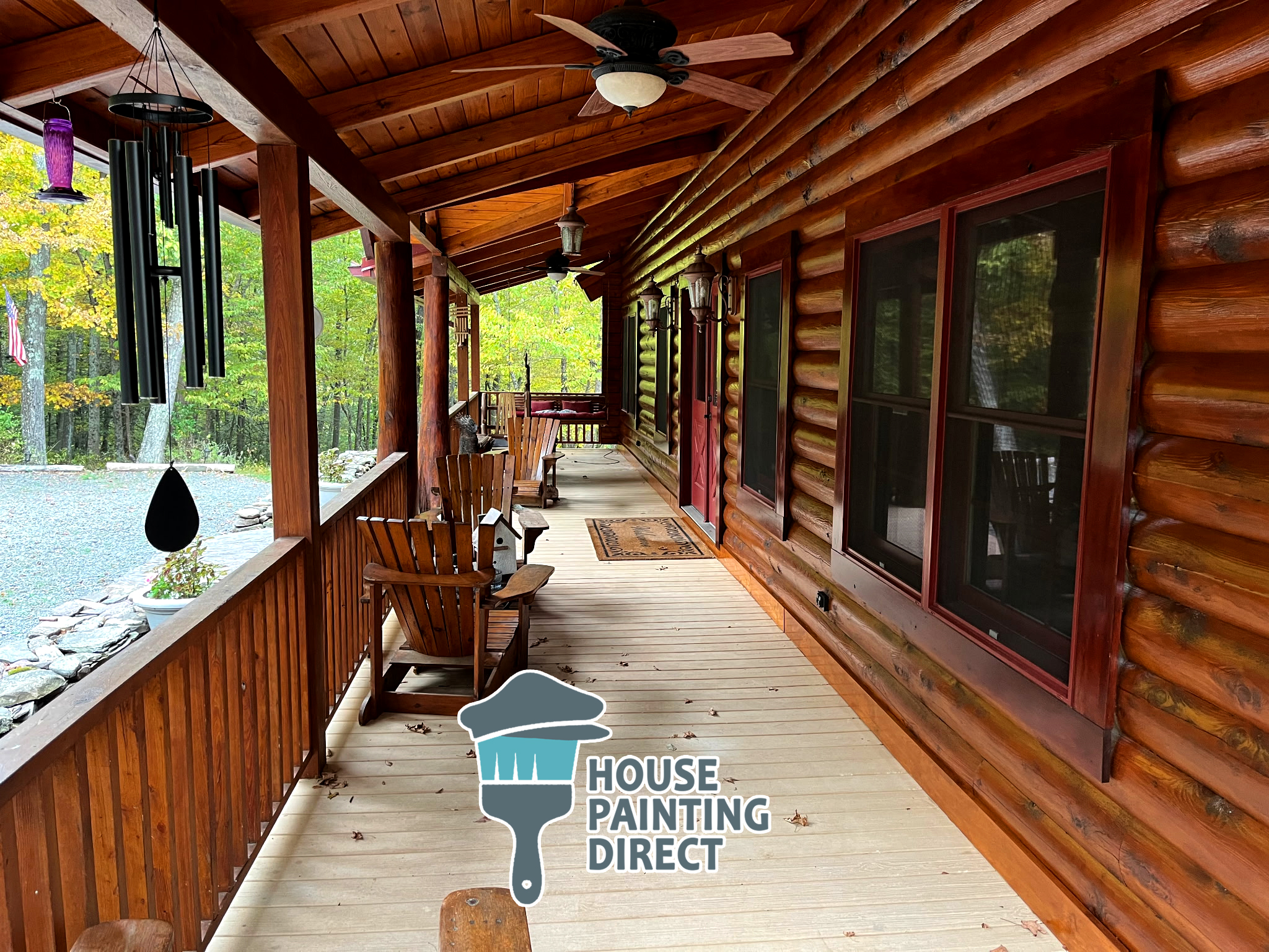 log cabin exterior stain white have pa porch stain full log stain wood staining residential exterior painting